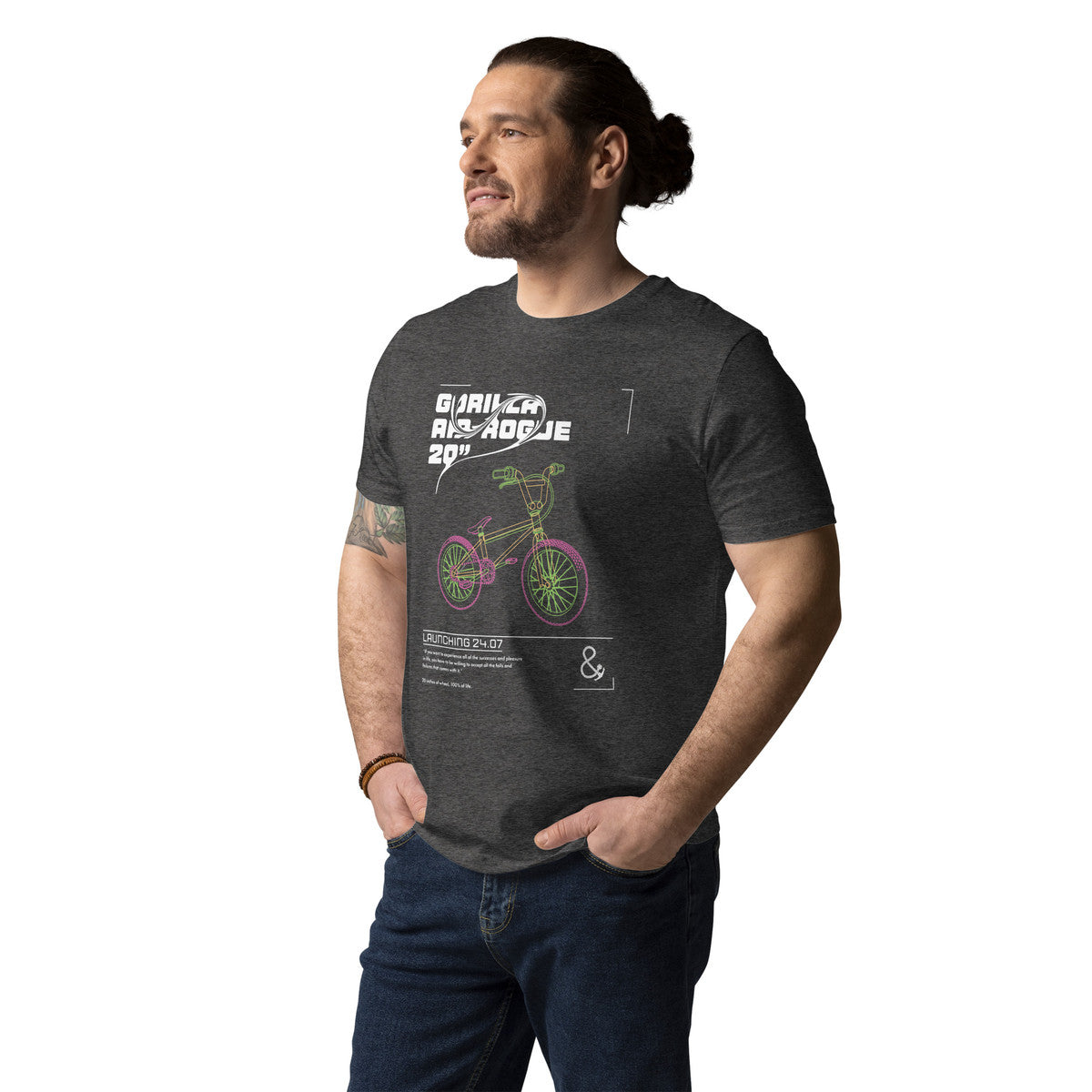 ANCHOR & CREW Gorilla Air-Rogue Bike Archives Organic Cotton T-Shirt