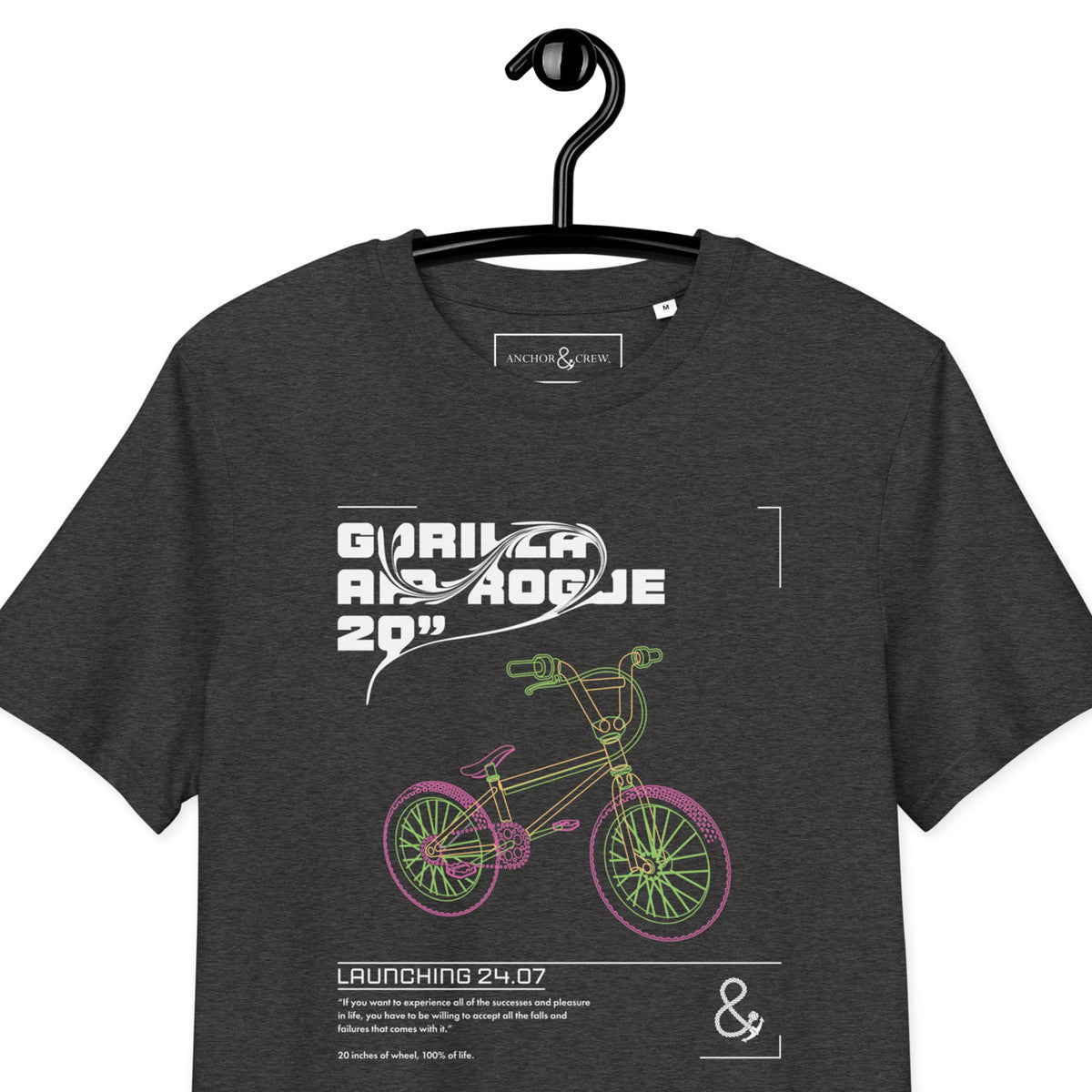 ANCHOR & CREW Gorilla Air-Rogue Bike Archives Organic Cotton T-Shirt
