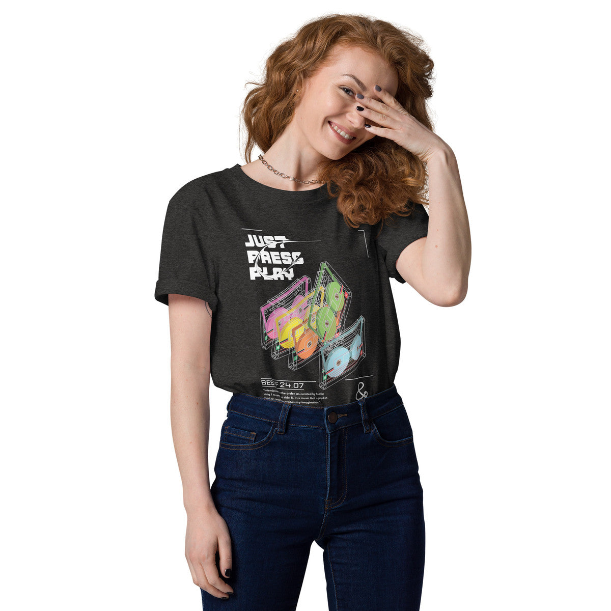 ANCHOR & CREW Just Press Play Cassettes Archives Organic Cotton T-Shirt