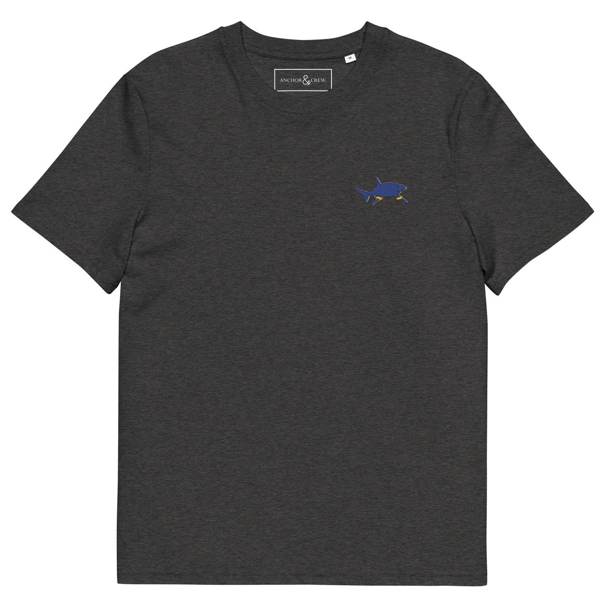 ANCHOR & CREW Shark x Gone Swimming In The Wild Organic Cotton Embroidered T-Shirt