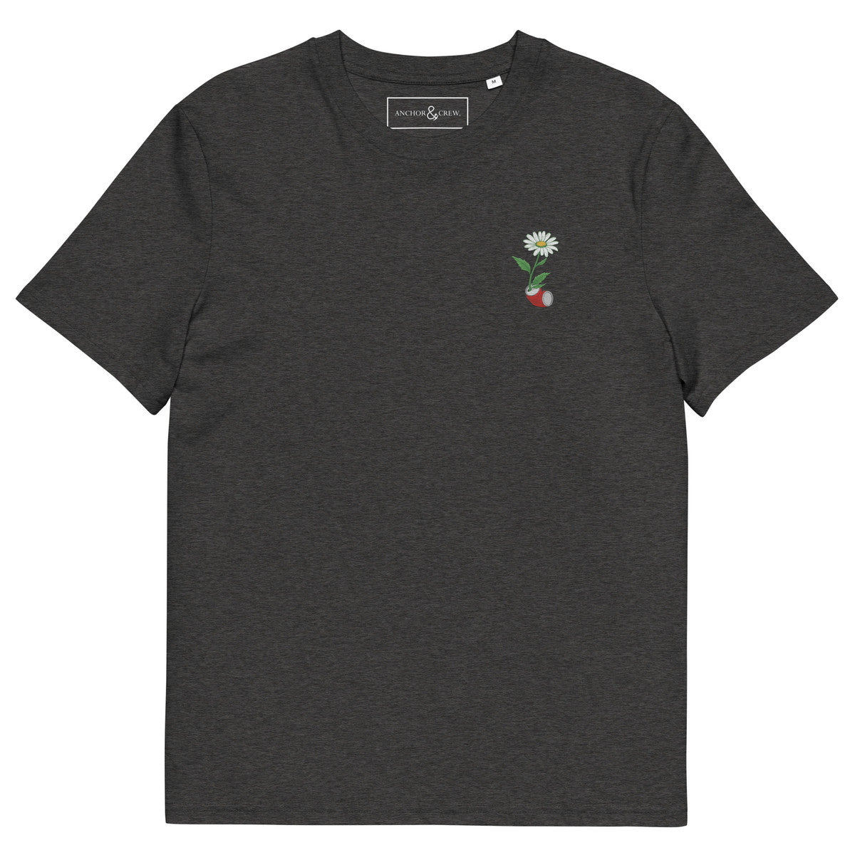 ANCHOR & CREW Daisy Dystopia Garden Organic Cotton Embroidered T-Shirt