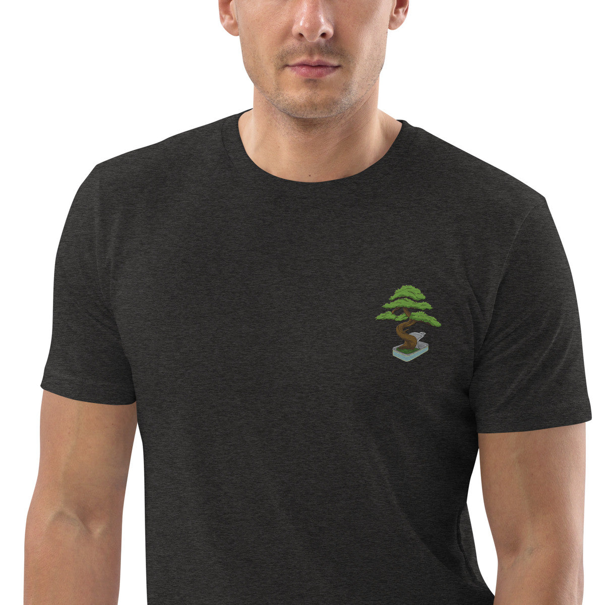 ANCHOR & CREW Bonsai Garden Dystopia Organic Cotton Embroidered T-Shirt