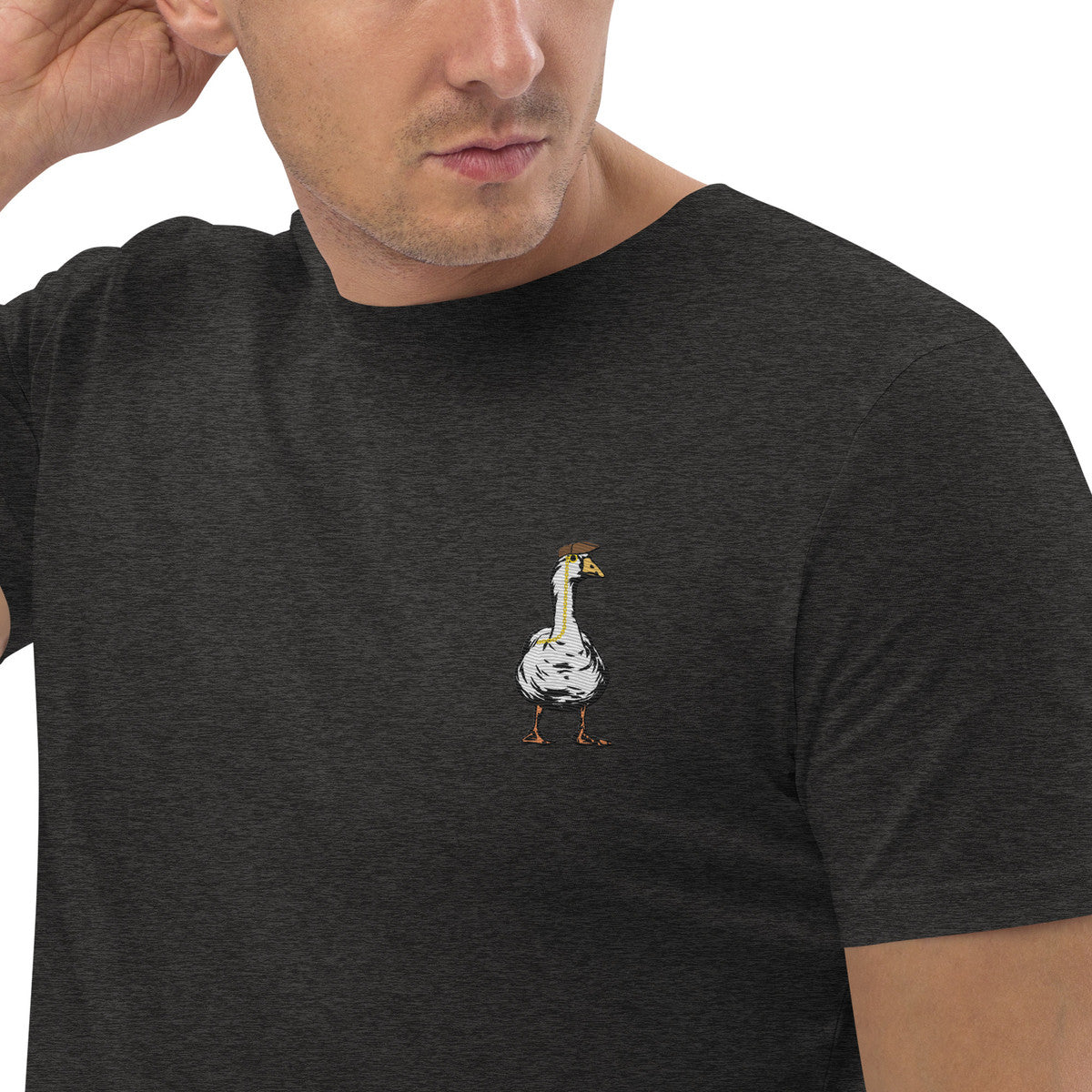 ANCHOR & CREW Dapper Duck Actual Life Organic Cotton Embroidered T-Shirt