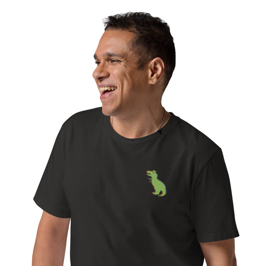 ANCHOR & CREW T-Rex Snap Dancin' In The Wild Organic Cotton Embroidered T-Shirt