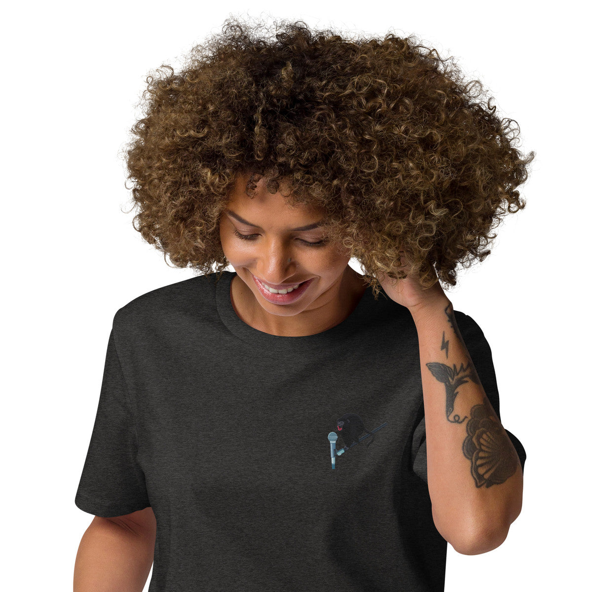 ANCHOR & CREW The Artist Monkey Organic Cotton Embroidered T-Shirt