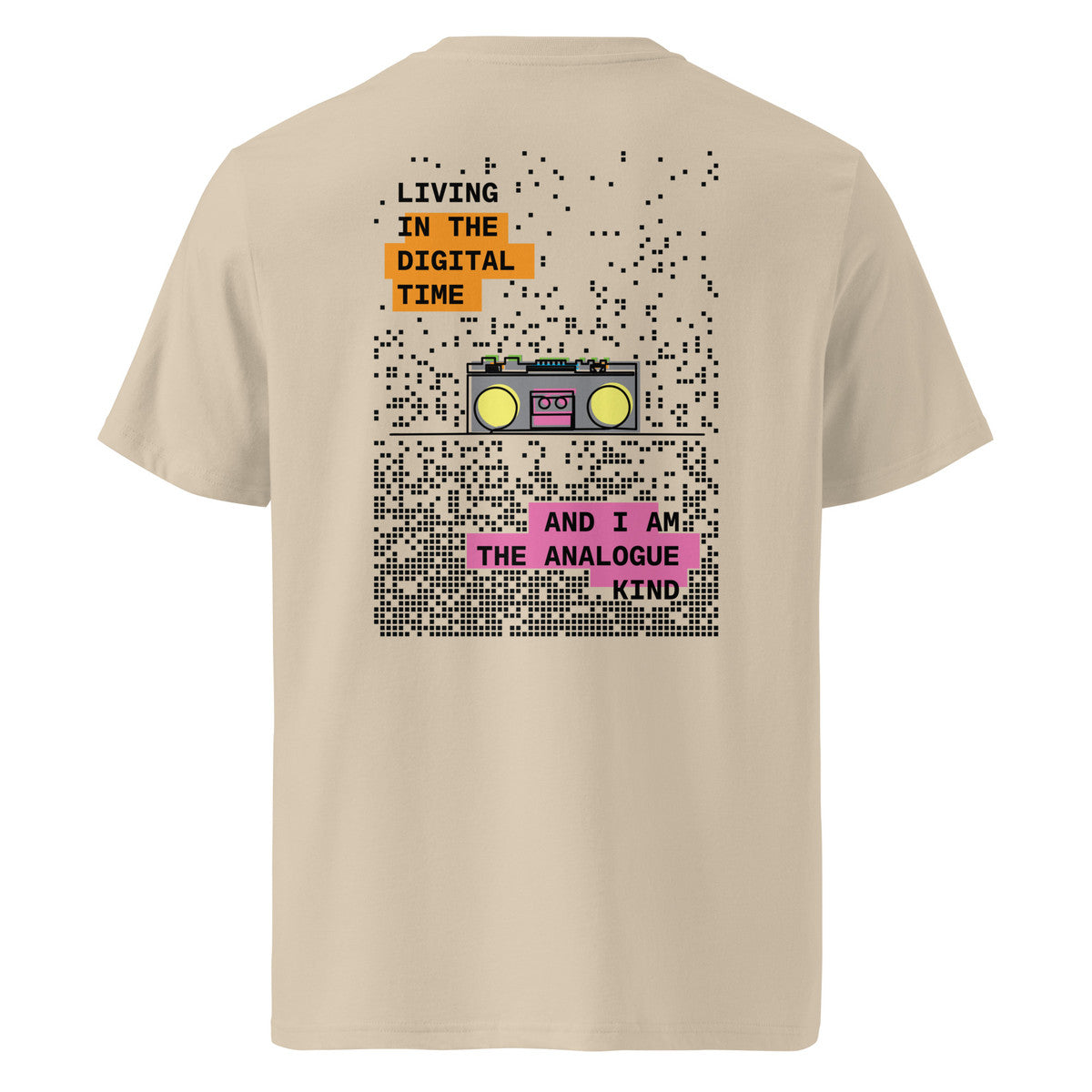 ANCHOR & CREW Boombox Digital Time x Analogue Kind Organic Cotton T-Shirt
