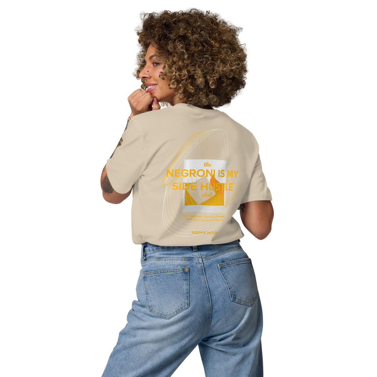 ANCHOR & CREW Negroni Is My Side Hustle Club Organic Cotton T-Shirt