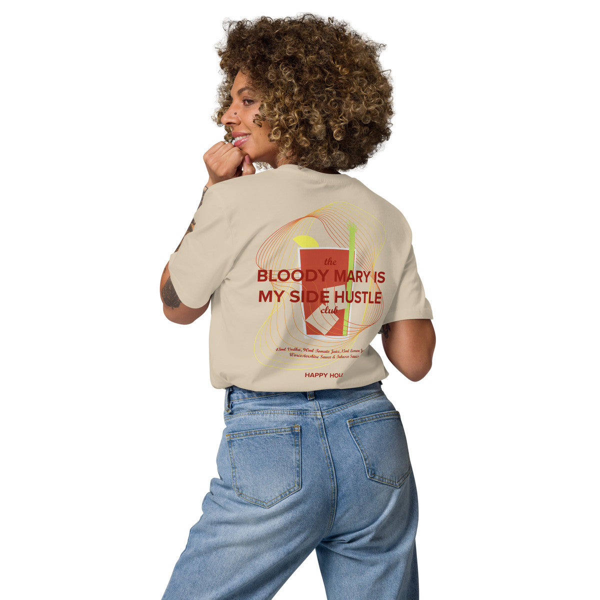 ANCHOR & CREW Bloody Mary Is My Side Hustle Club Organic Cotton T-Shirt