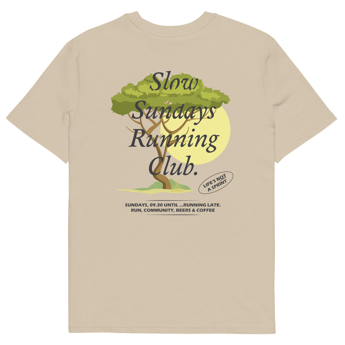 ANCHOR & CREW Savannah Slow Sundays Running Club Organic Cotton T-Shirt