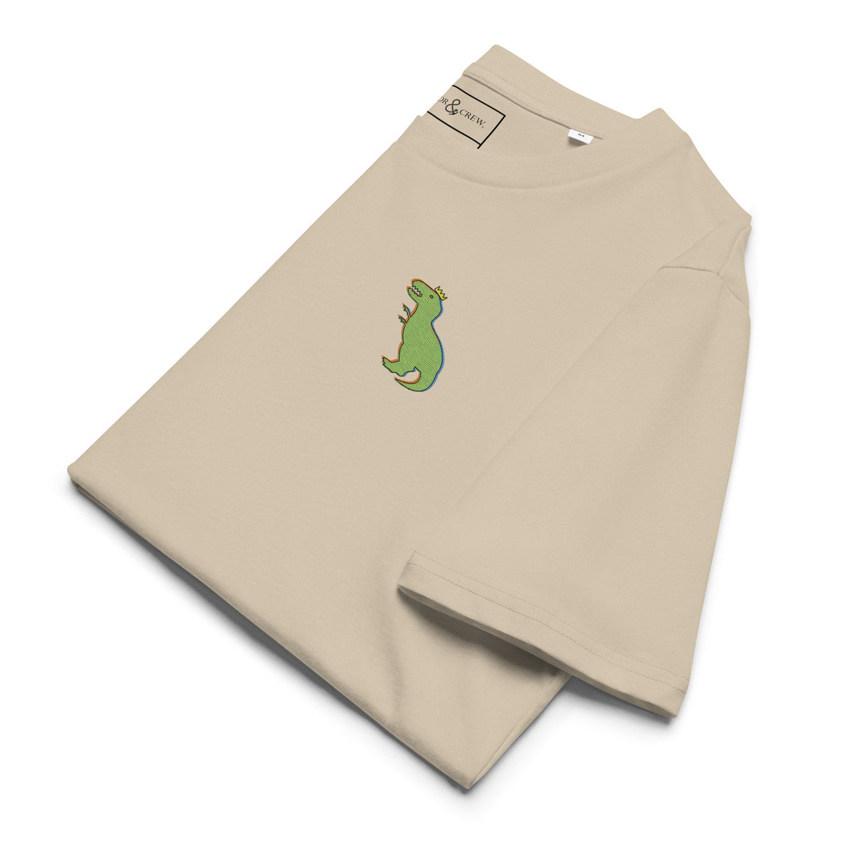 ANCHOR & CREW T-Rex Snap Dancin' In The Wild Organic Cotton Embroidered T-Shirt