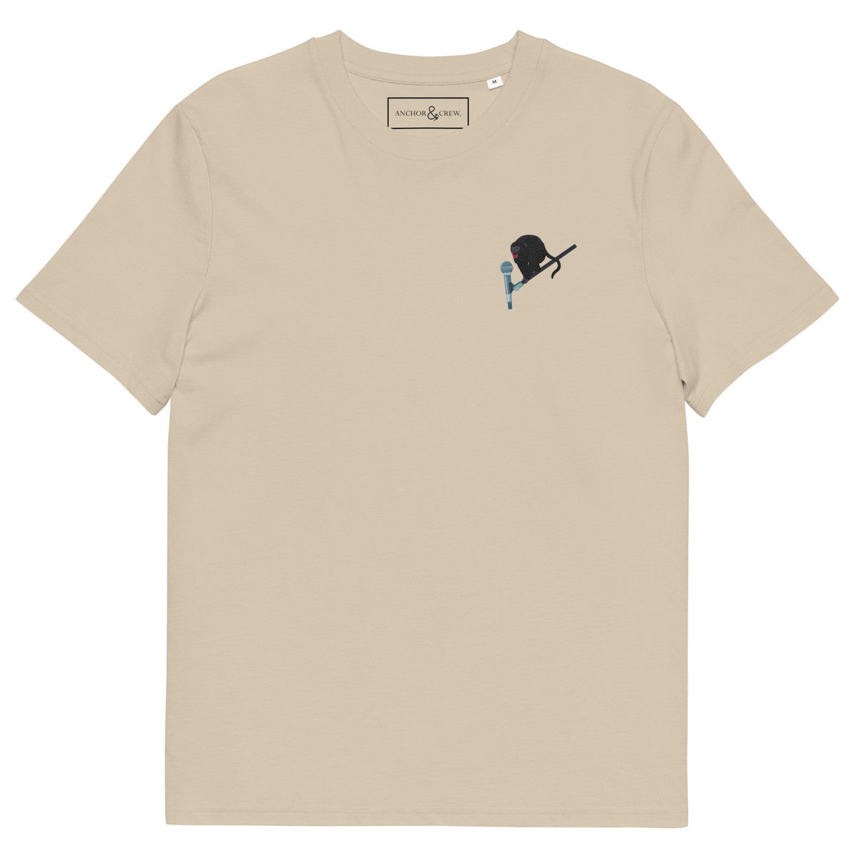 ANCHOR & CREW The Artist Monkey Organic Cotton Embroidered T-Shirt