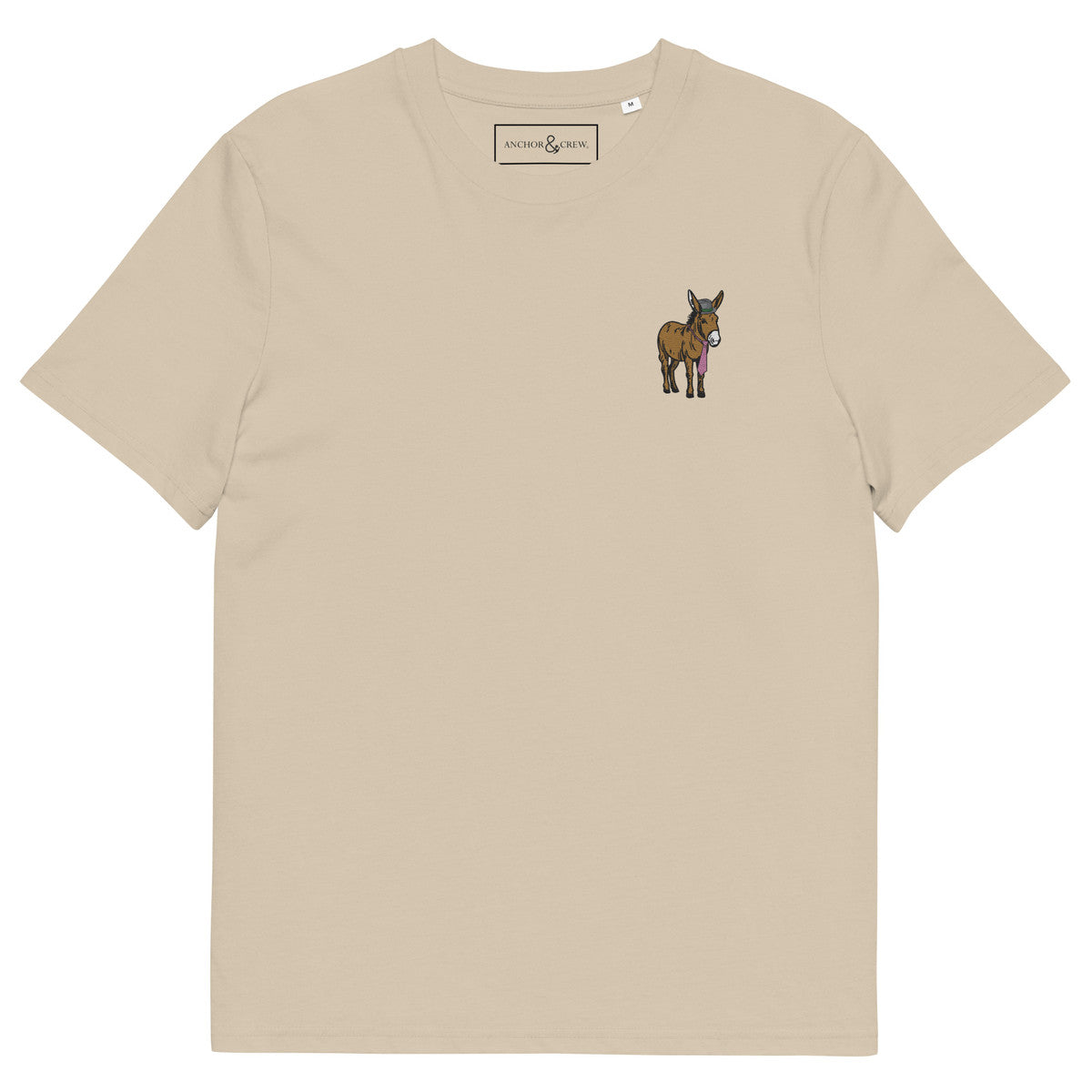 ANCHOR & CREW Smart Ass Actual Life Organic Cotton Embroidered T-Shirt