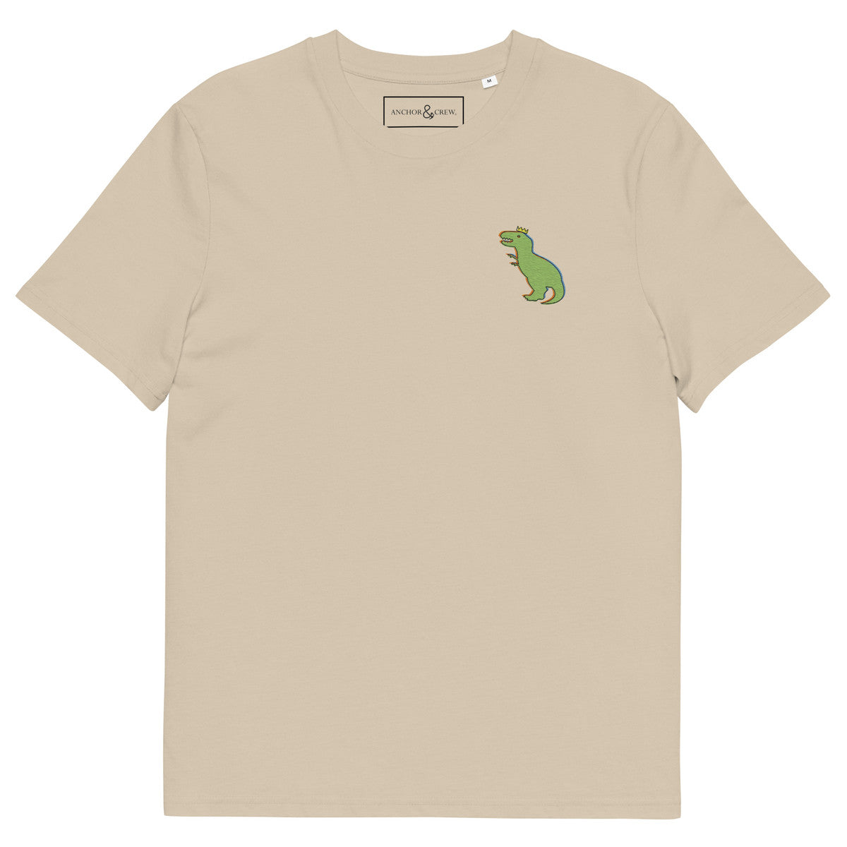 ANCHOR & CREW T-Rex Snap Dancin' In The Wild Organic Cotton Embroidered T-Shirt