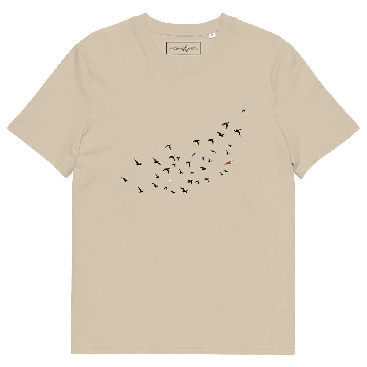 ANCHOR & CREW Birds Wheres William Going? Organic Cotton T-Shirt