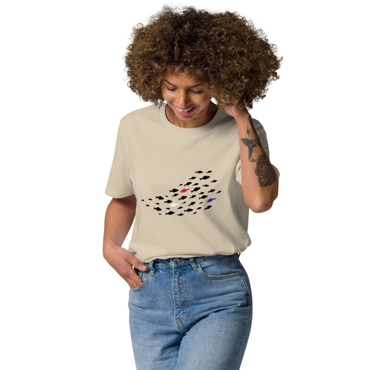 ANCHOR & CREW Fish Wheres William Going? Organic Cotton T-Shirt