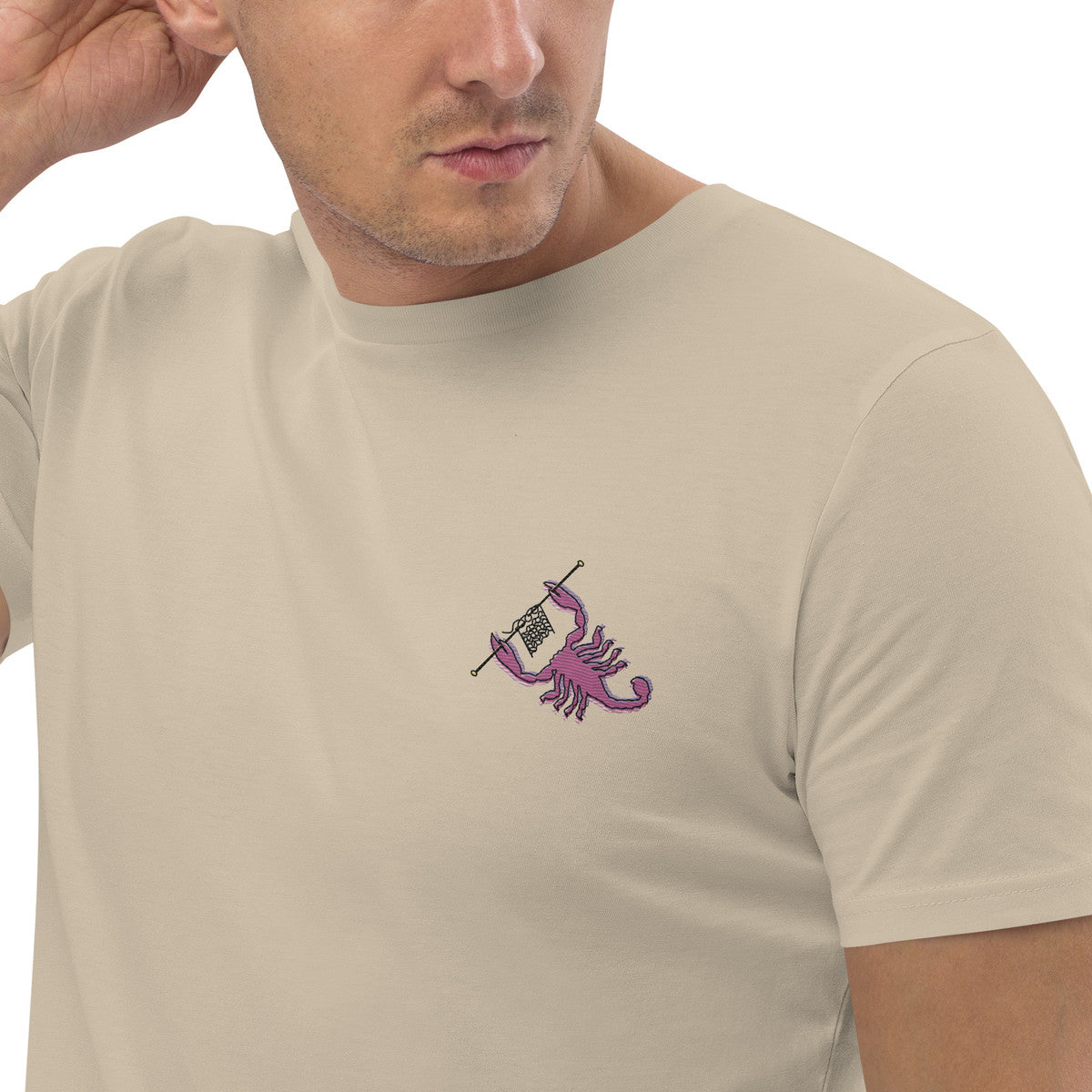 ANCHOR & CREW Scorpion Knitter In The Wild Organic Cotton Embroidered T-Shirt