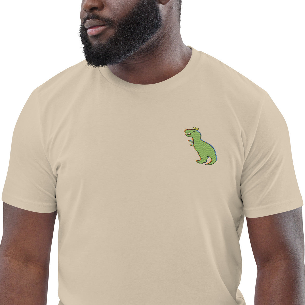 ANCHOR & CREW T-Rex Snap Dancin' In The Wild Organic Cotton Embroidered T-Shirt