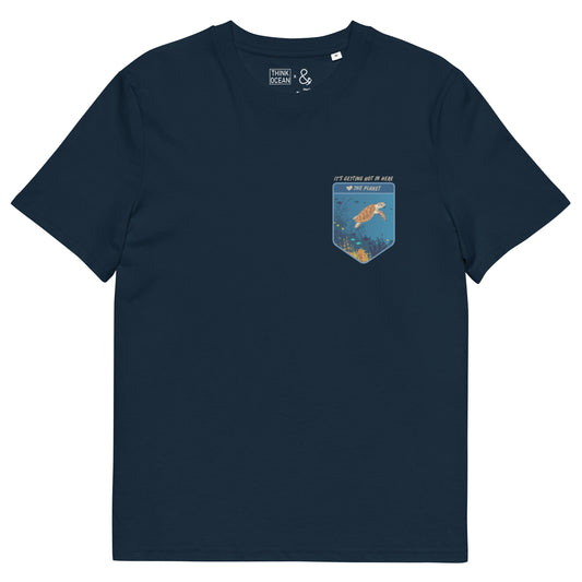 Think Ocean Turtle Love The Planet Organic Cotton T-Shirt