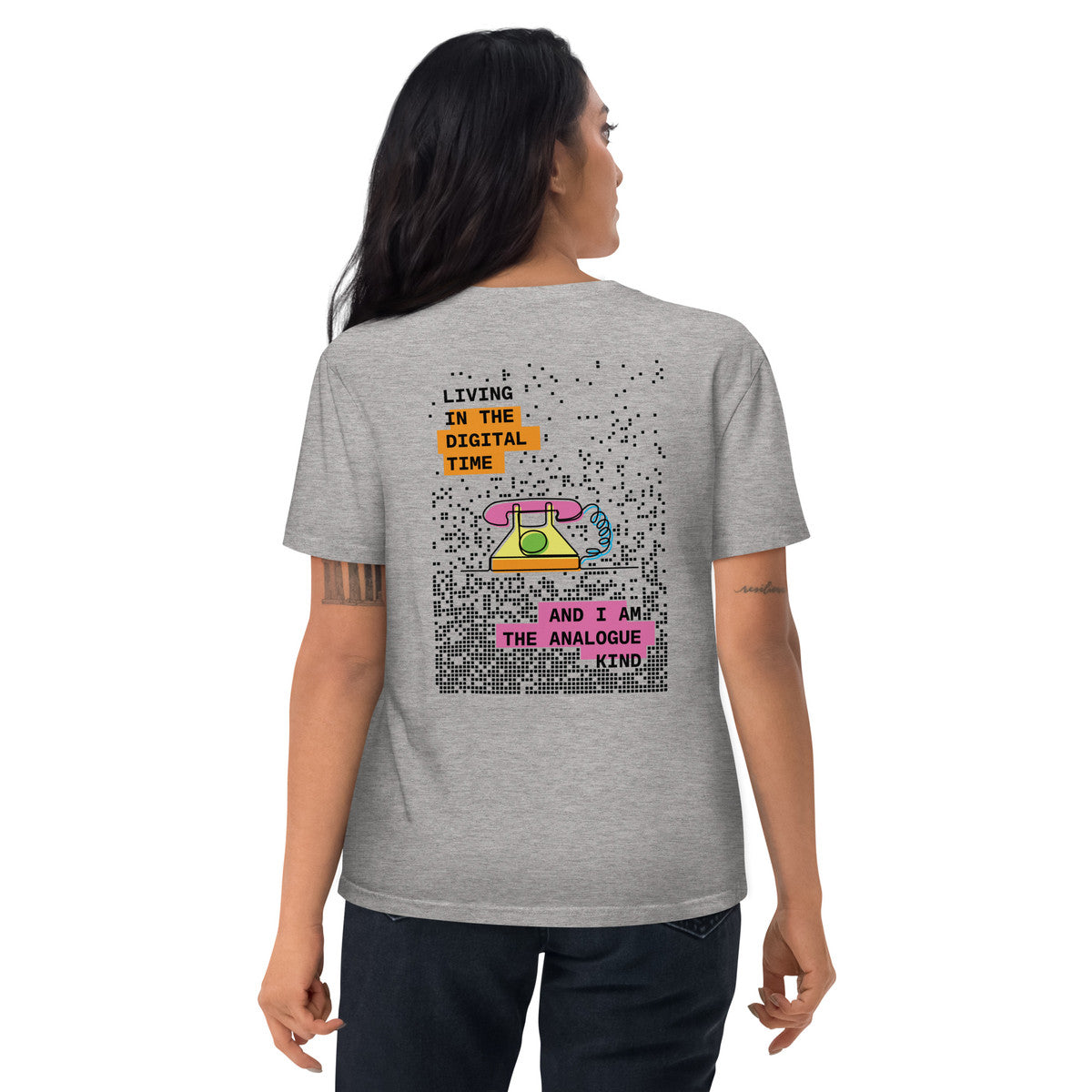 ANCHOR & CREW Phone Digital Time x Analogue Kind Organic Cotton T-Shirt