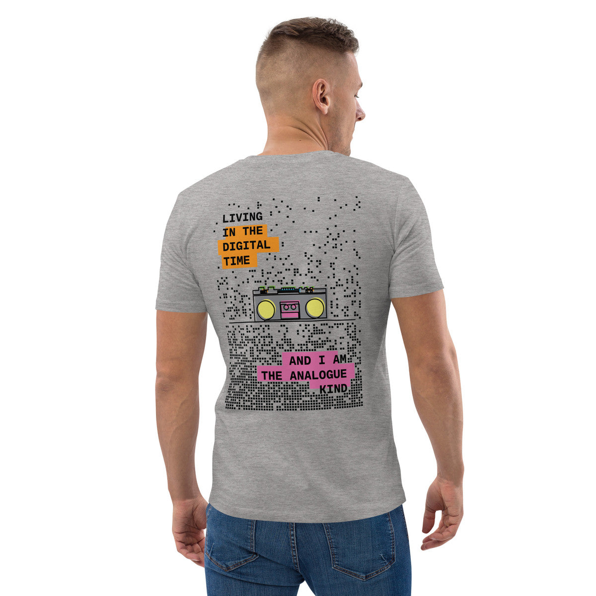 ANCHOR & CREW Boombox Digital Time x Analogue Kind Organic Cotton T-Shirt