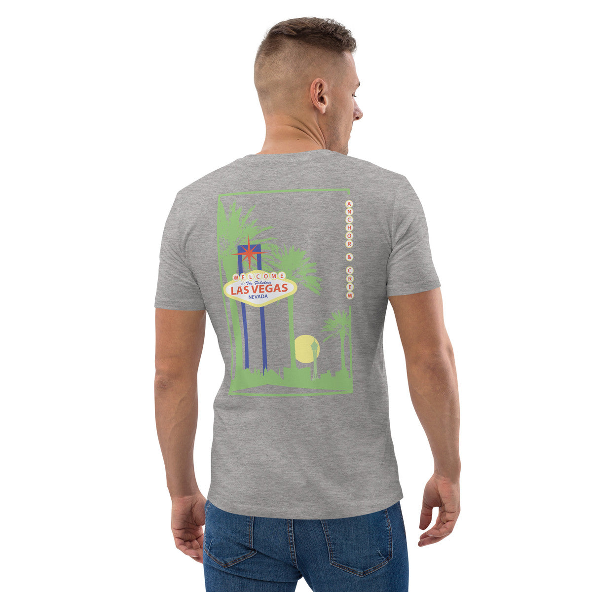 ANCHOR & CREW Las Vegas Landmark Organic Cotton T-Shirt