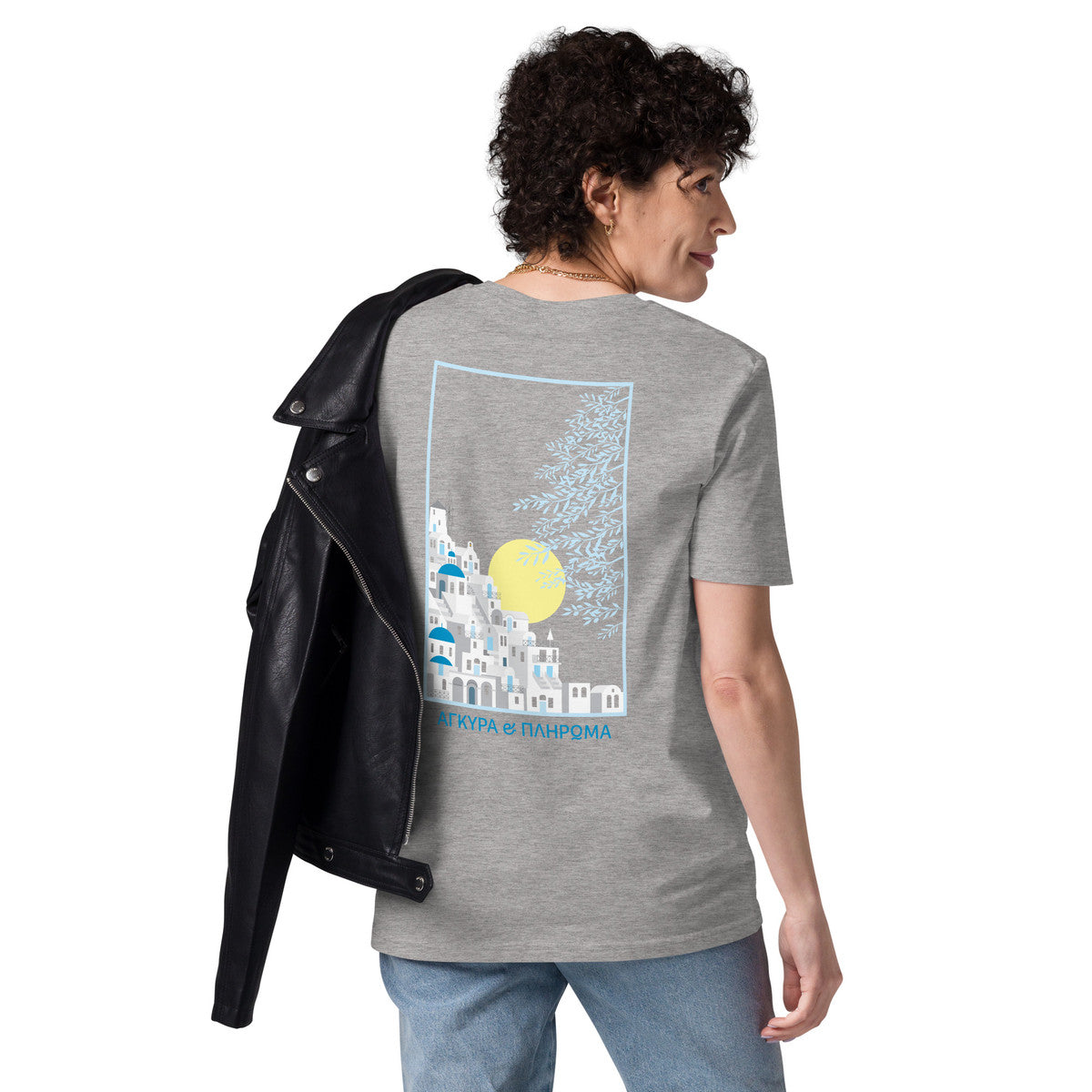 ANCHOR & CREW Santorini Landmark Organic Cotton T-Shirt