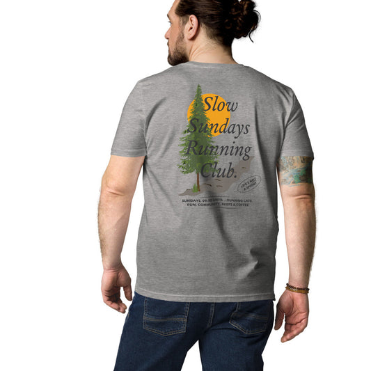 ANCHOR & CREW Mountain Pine Slow Sundays Running Club Organic Cotton T-Shirt