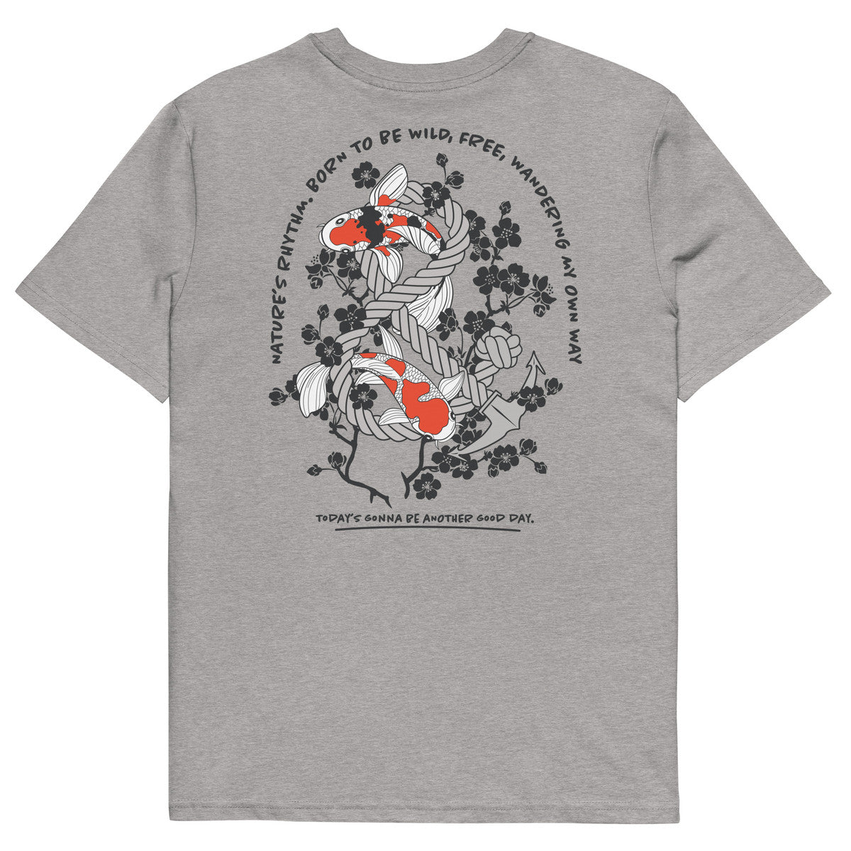 ANCHOR & CREW Koi Fish Another Good Day Organic Cotton T-Shirt