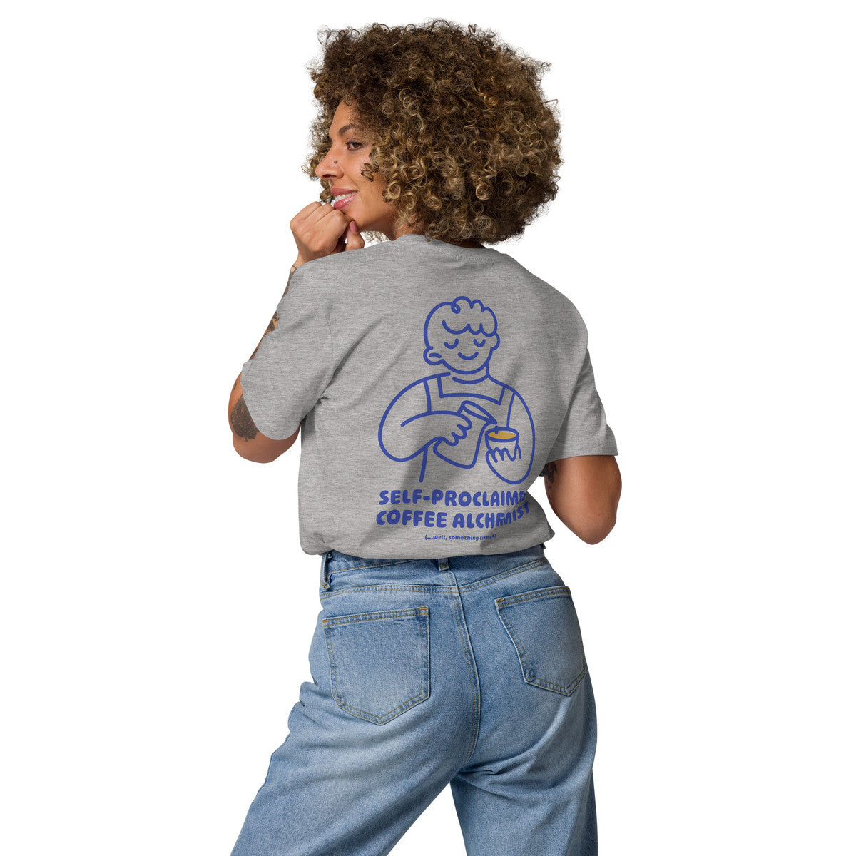 ANCHOR & CREW x GUSTATORY Coffee Alchemist Organic Cotton Embroidered T-Shirt