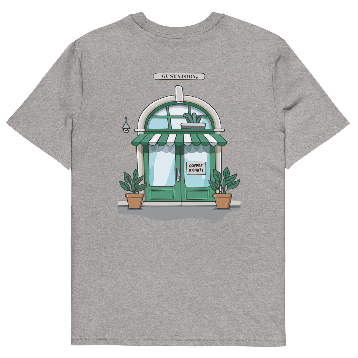 ANCHOR & CREW x GUSTATORY Coffee & Chats Organic Cotton Embroidered T-Shirt