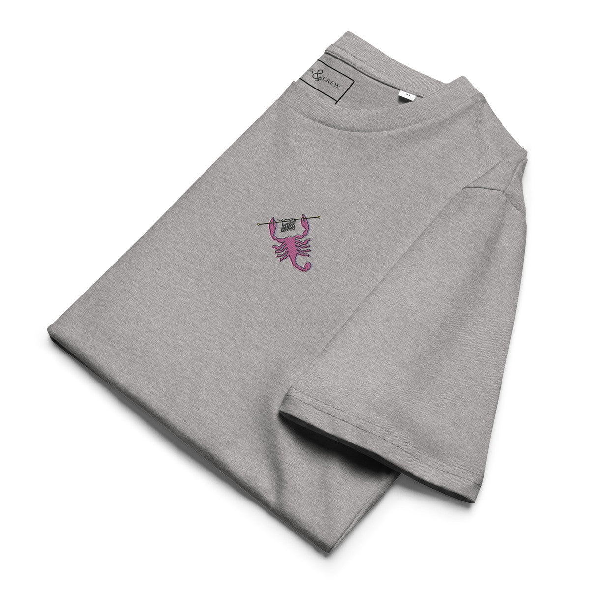 ANCHOR & CREW Scorpion Knitter In The Wild Organic Cotton Embroidered T-Shirt