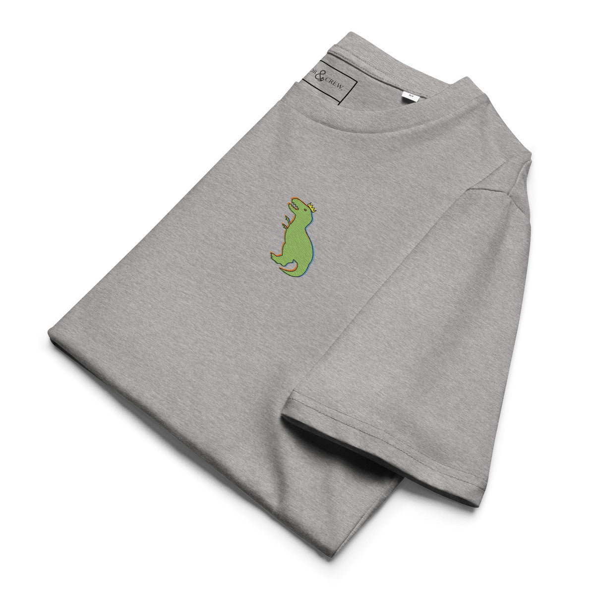 ANCHOR & CREW T-Rex Snap Dancin' In The Wild Organic Cotton Embroidered T-Shirt