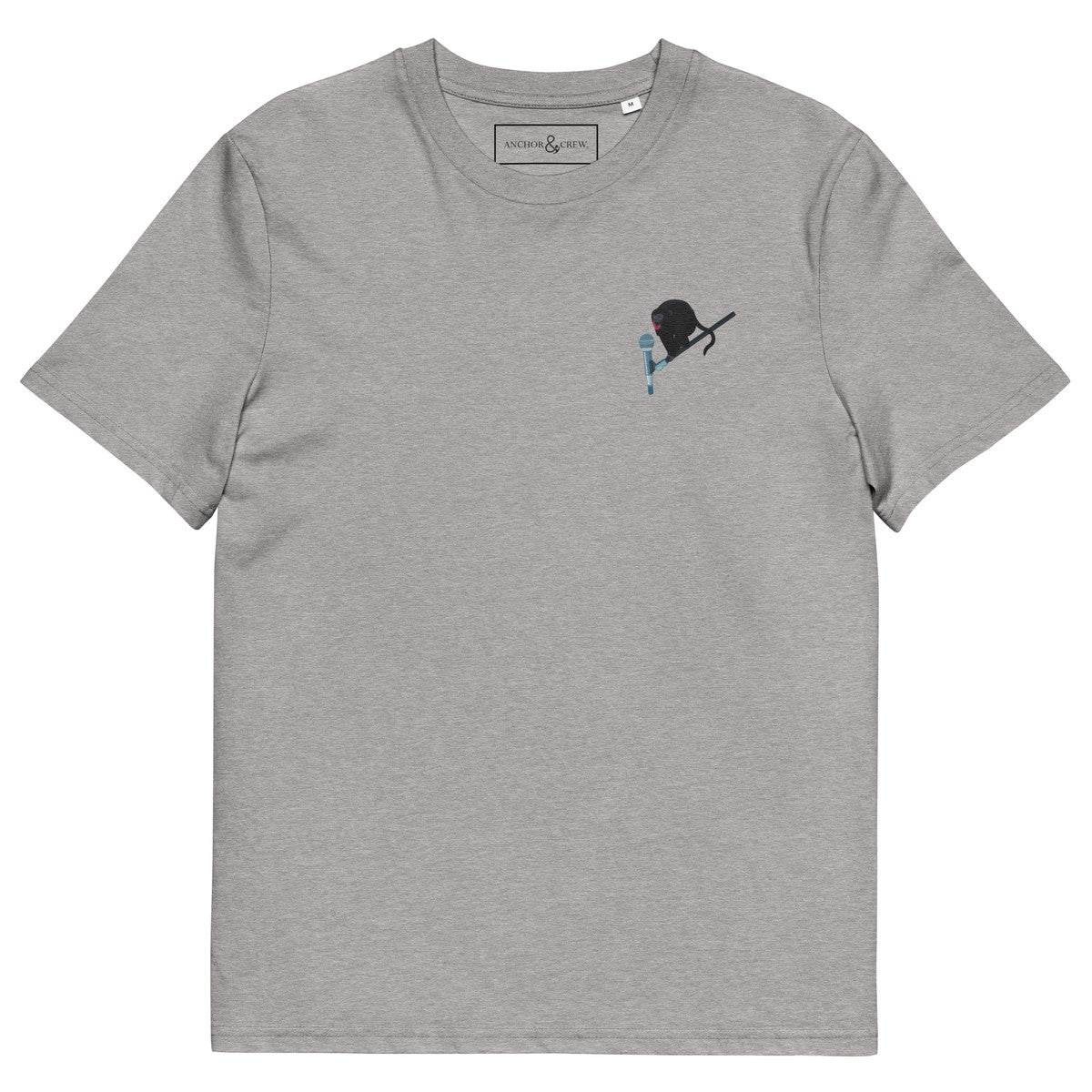 ANCHOR & CREW The Artist Monkey Organic Cotton Embroidered T-Shirt