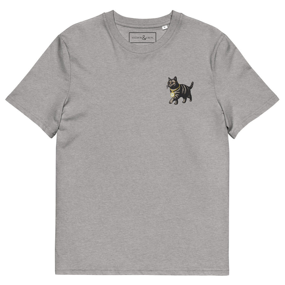 ANCHOR & CREW Cool Cat Actual Life Organic Cotton Embroidered T-Shirt