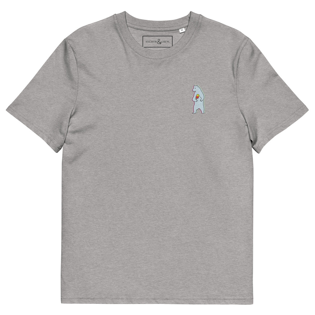ANCHOR & CREW Polar Bear x Ice Cream In The Wild Organic Cotton Embroidered T-Shirt