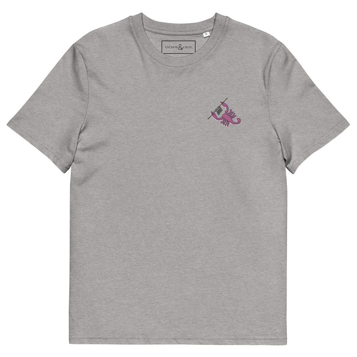 ANCHOR & CREW Scorpion Knitter In The Wild Organic Cotton Embroidered T-Shirt