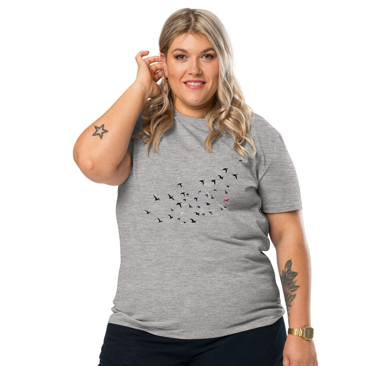 ANCHOR & CREW Birds Wheres William Going? Organic Cotton T-Shirt