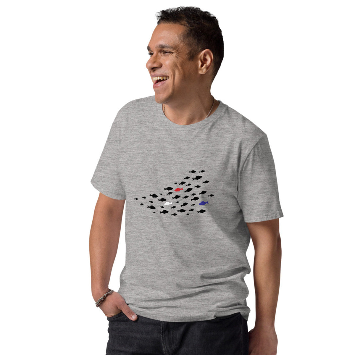 ANCHOR & CREW Fish Wheres William Going? Organic Cotton T-Shirt