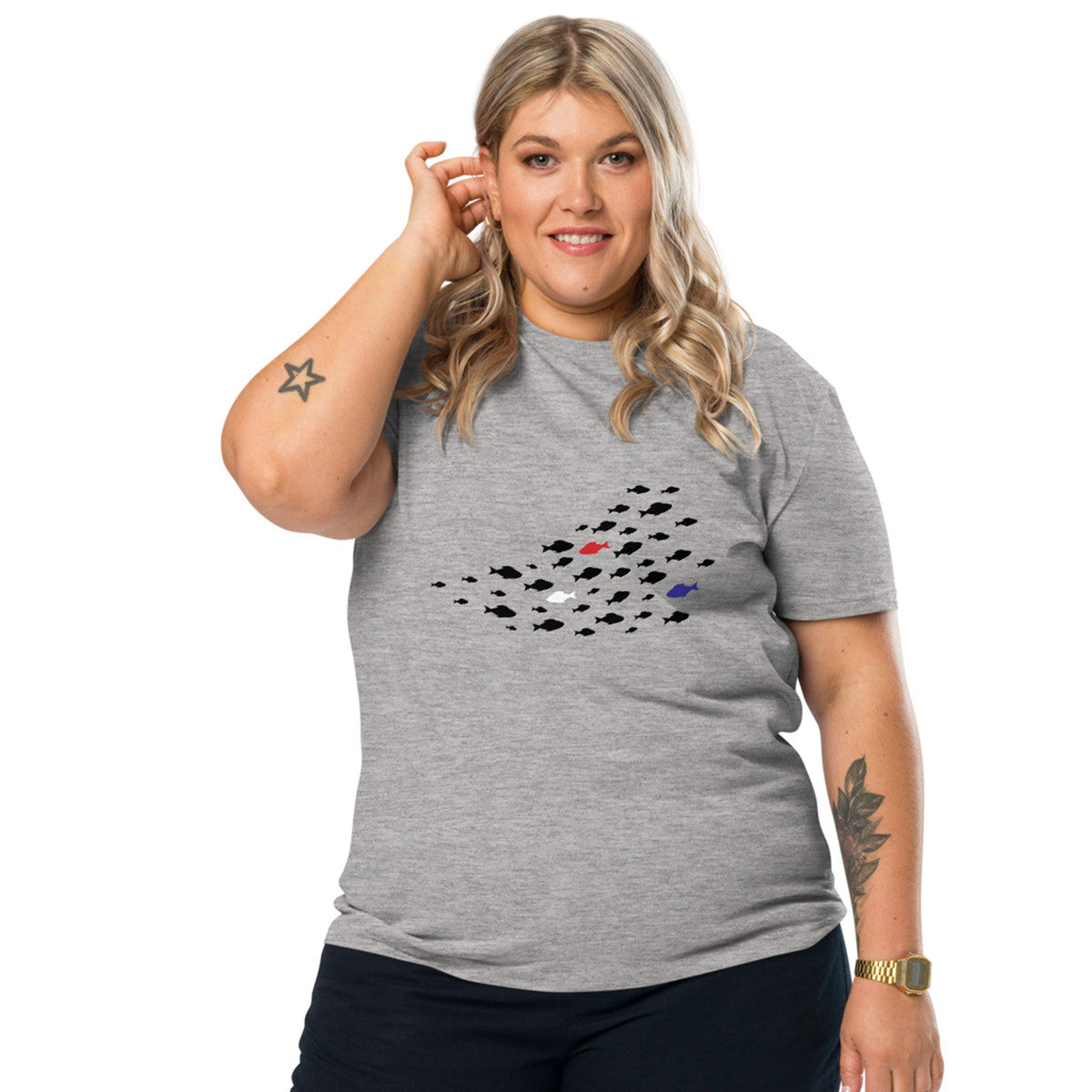 ANCHOR & CREW Fish Wheres William Going? Organic Cotton T-Shirt