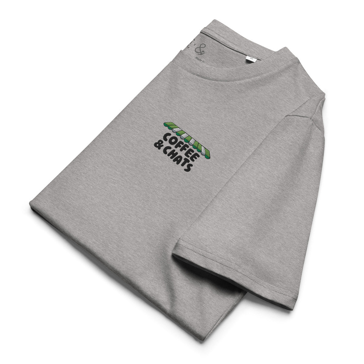 ANCHOR & CREW x GUSTATORY Coffee & Chats Organic Cotton Embroidered T-Shirt