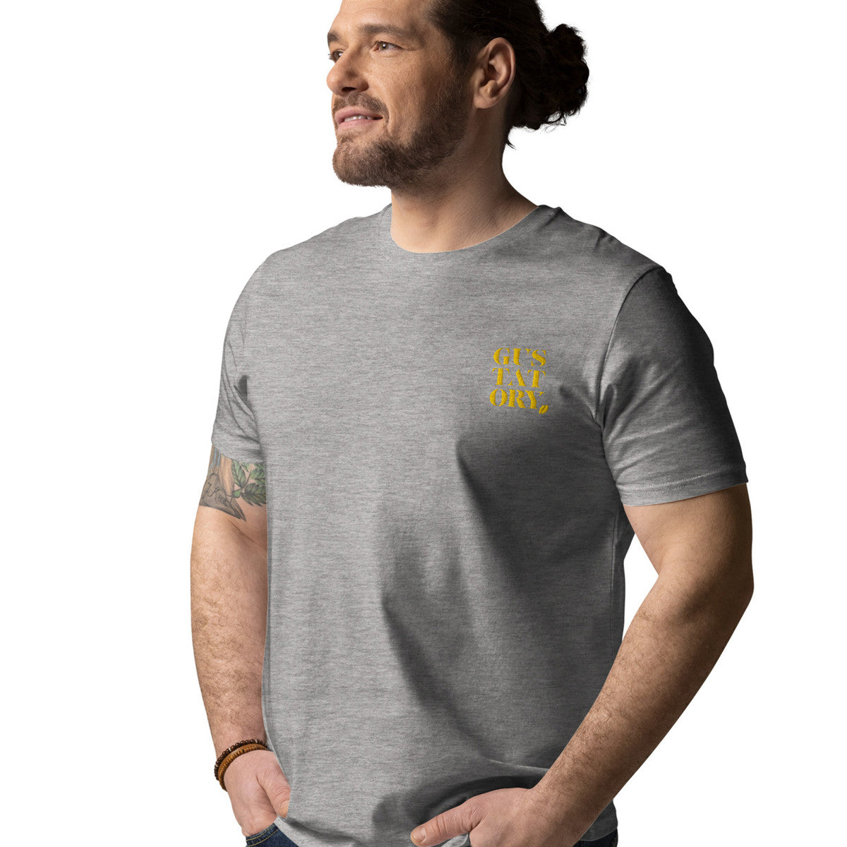 ANCHOR & CREW x GUSTATORY Coffee Over Bills Organic Cotton Embroidered T-Shirt 