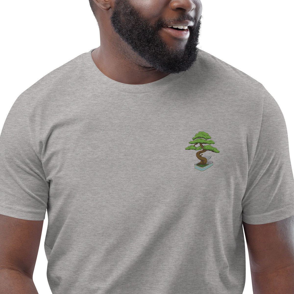 ANCHOR & CREW Bonsai Garden Dystopia Organic Cotton Embroidered T-Shirt