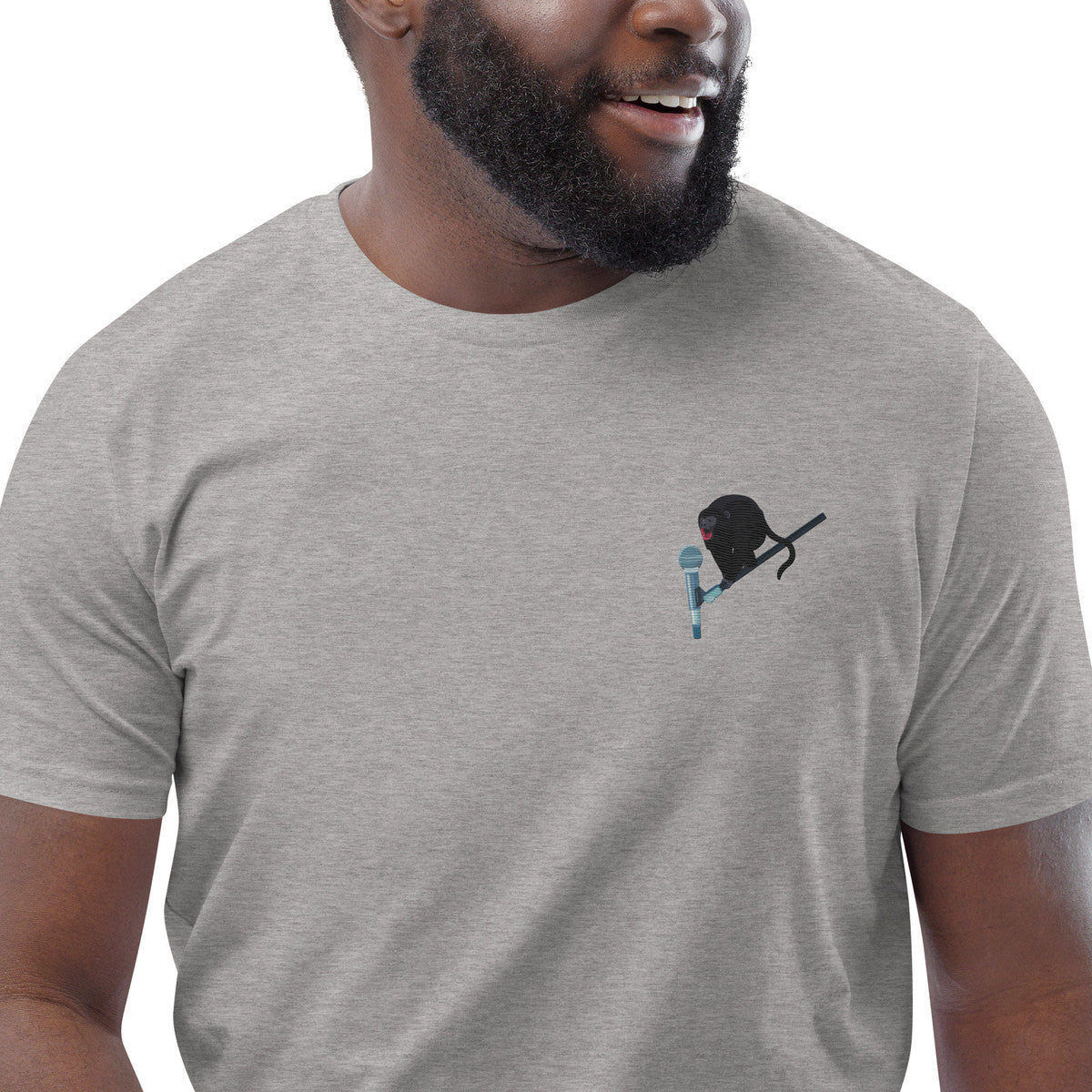 ANCHOR & CREW The Artist Monkey Organic Cotton Embroidered T-Shirt