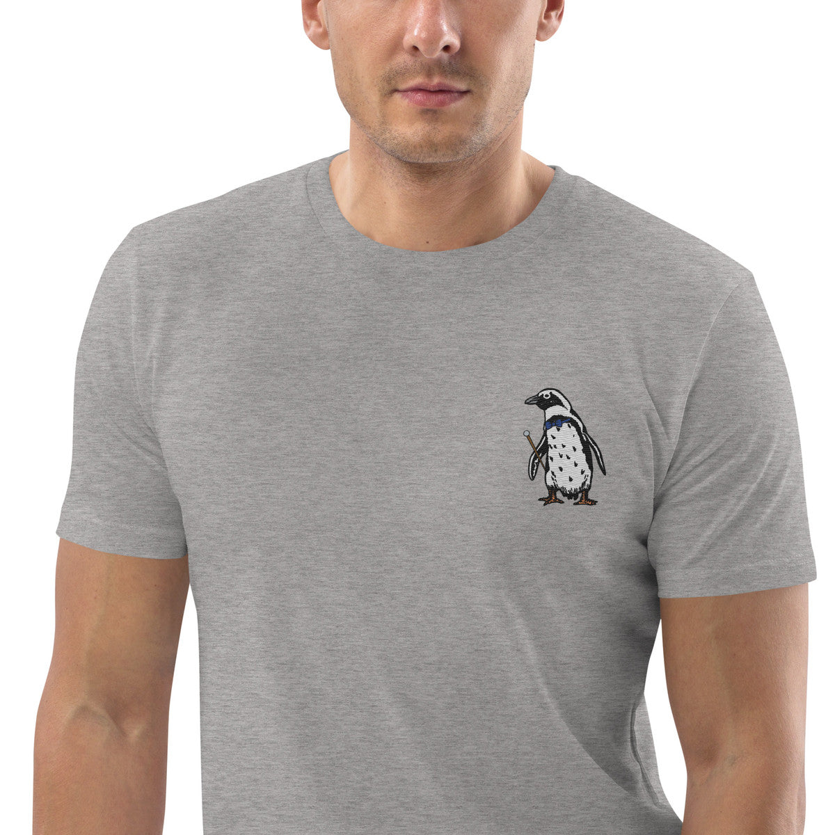 ANCHOR & CREW Penguin Suit Actual Life Organic Cotton Embroidered T-Shirt