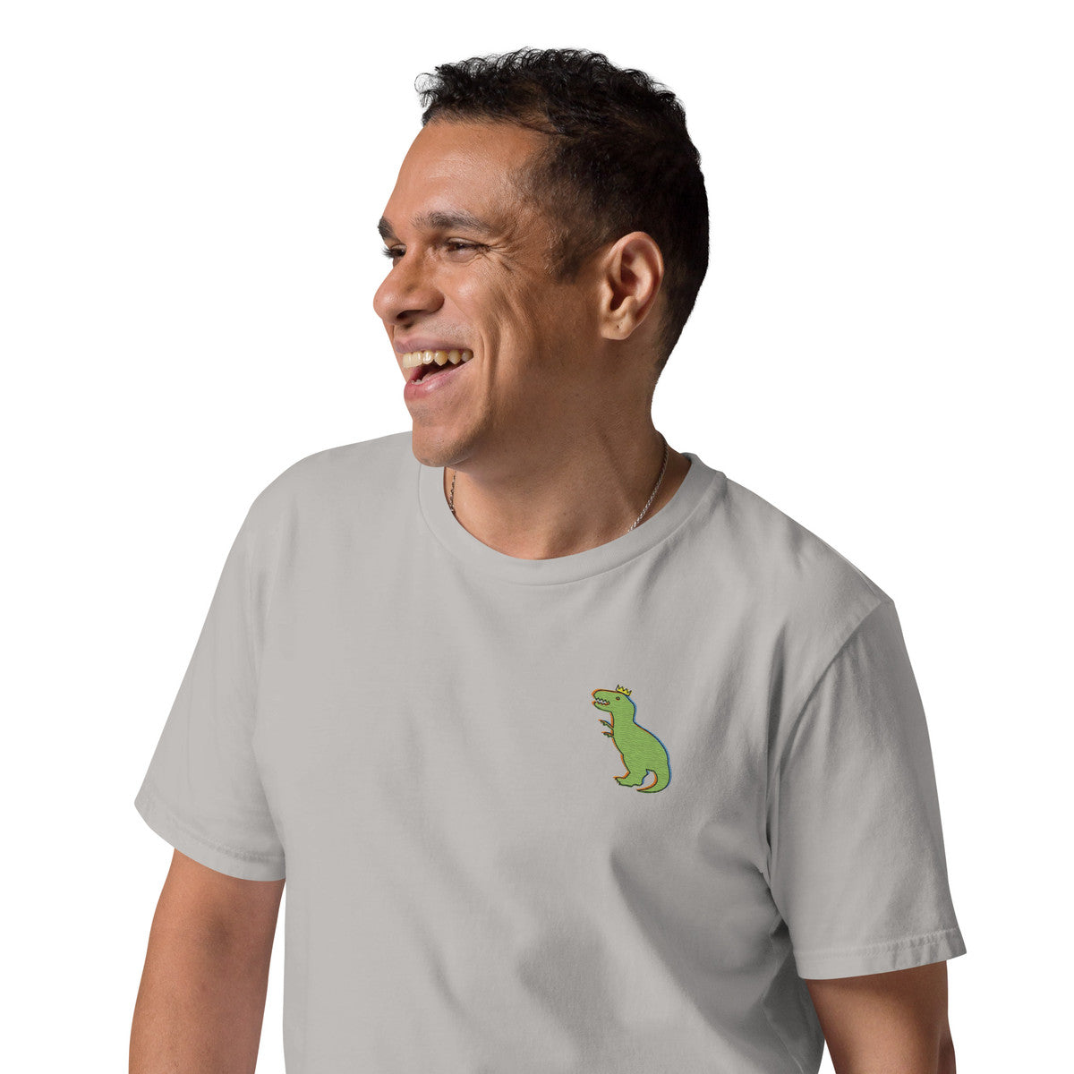ANCHOR & CREW T-Rex Snap Dancin' In The Wild Organic Cotton Embroidered T-Shirt