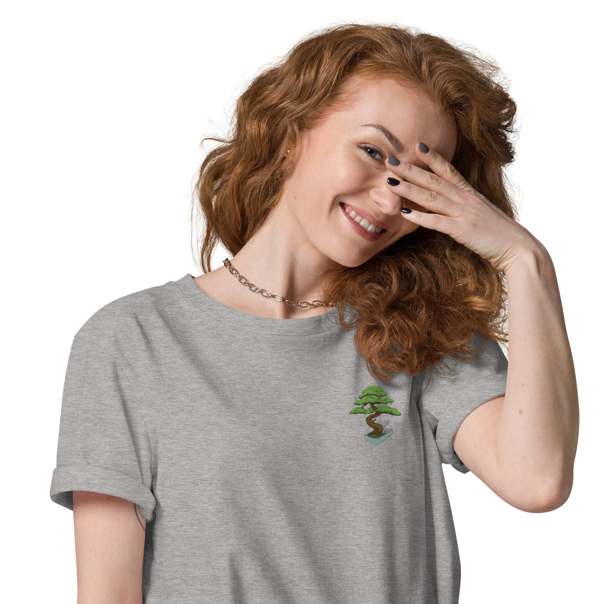 ANCHOR & CREW Bonsai Garden Dystopia Organic Cotton Embroidered T-Shirt