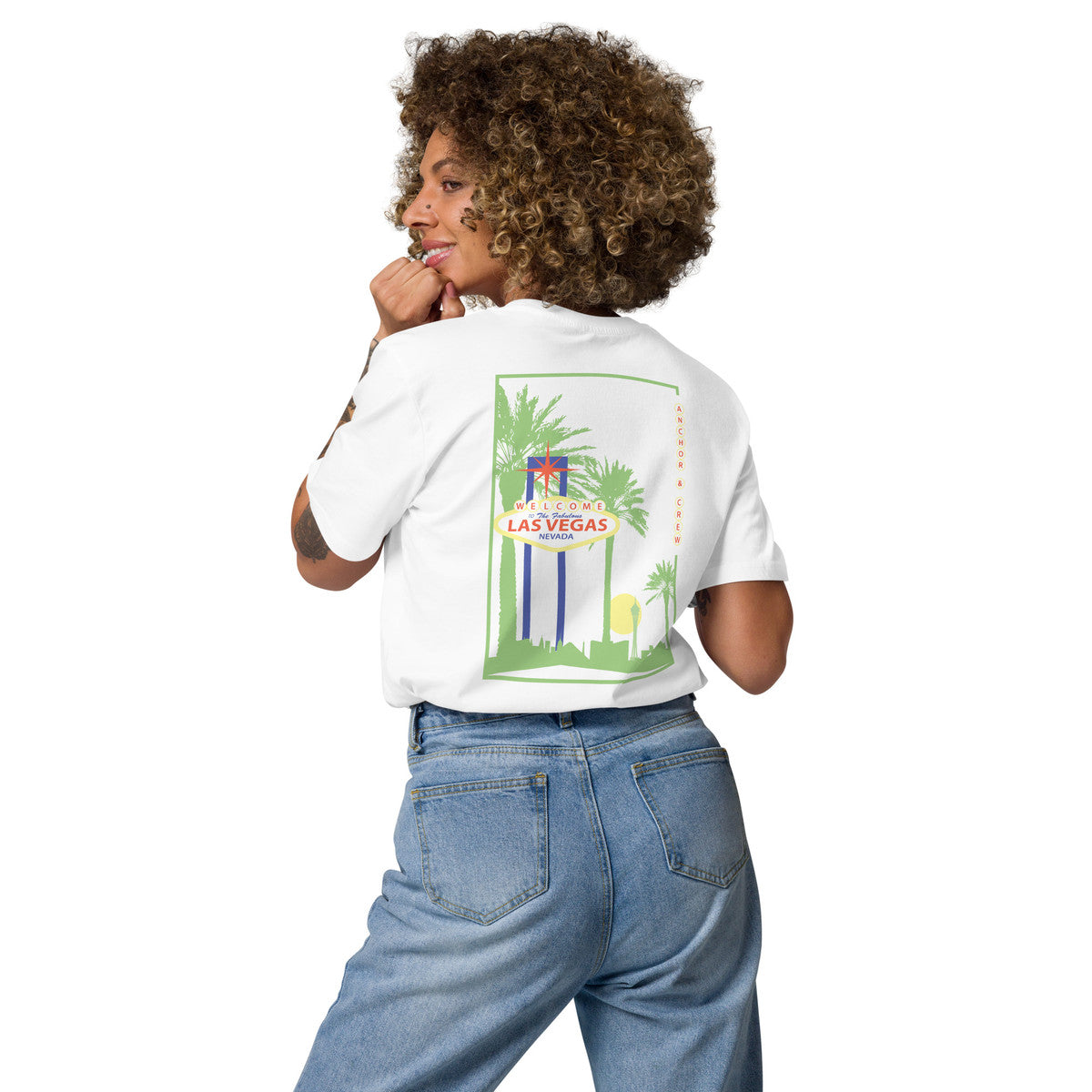 ANCHOR & CREW Las Vegas Landmark Organic Cotton T-Shirt