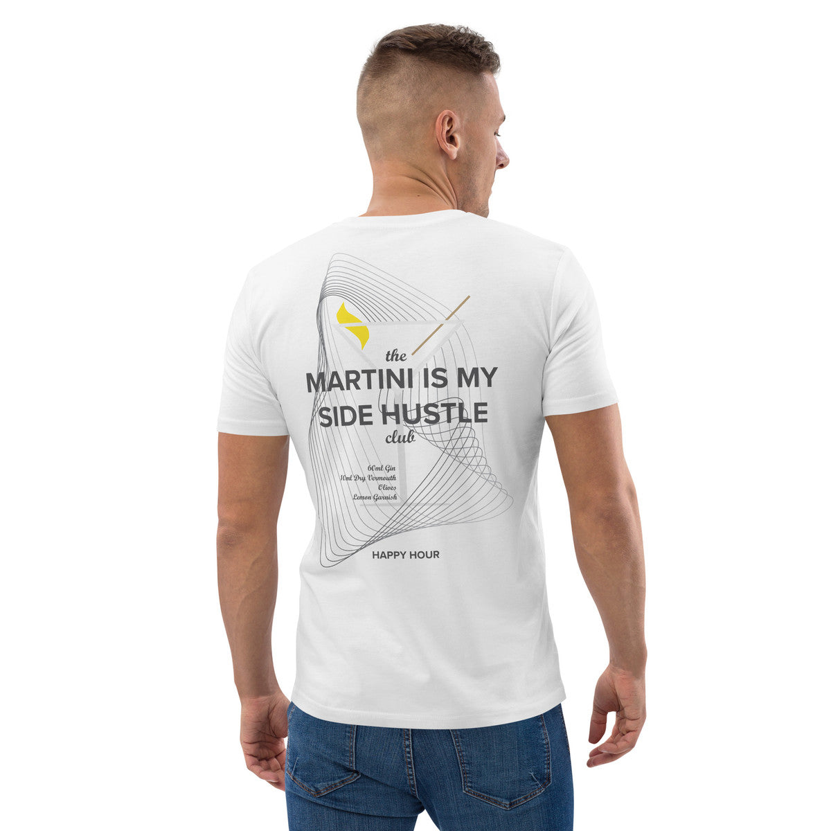 ANCHOR & CREW Martini Is My Side Hustle Club Organic Cotton T-Shirt