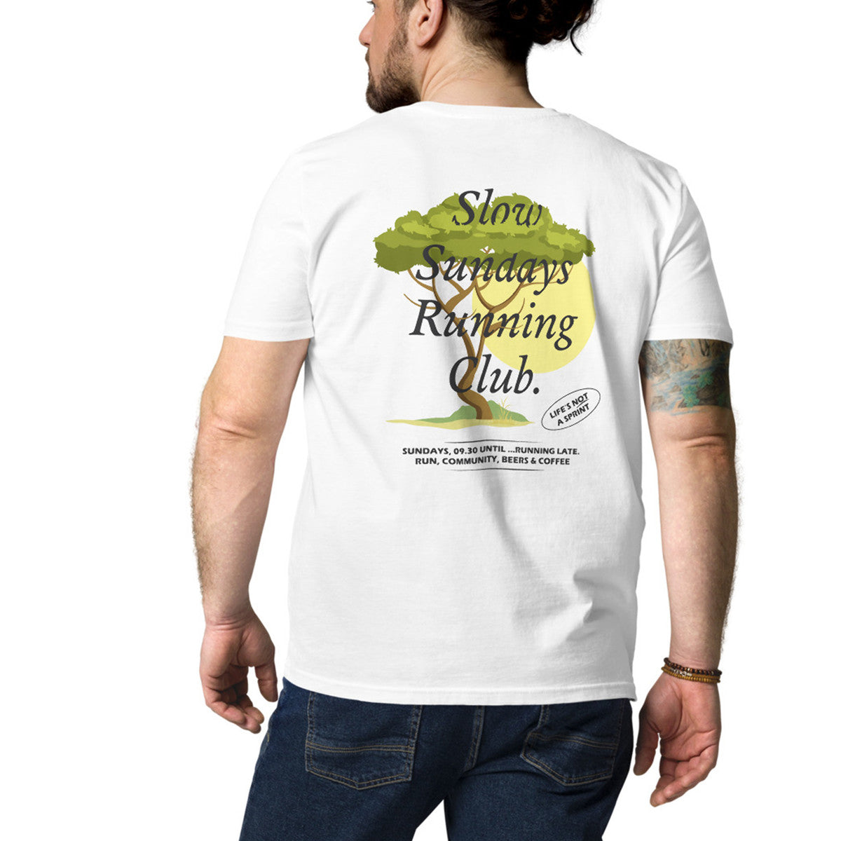 ANCHOR & CREW Savannah Slow Sundays Running Club Organic Cotton T-Shirt