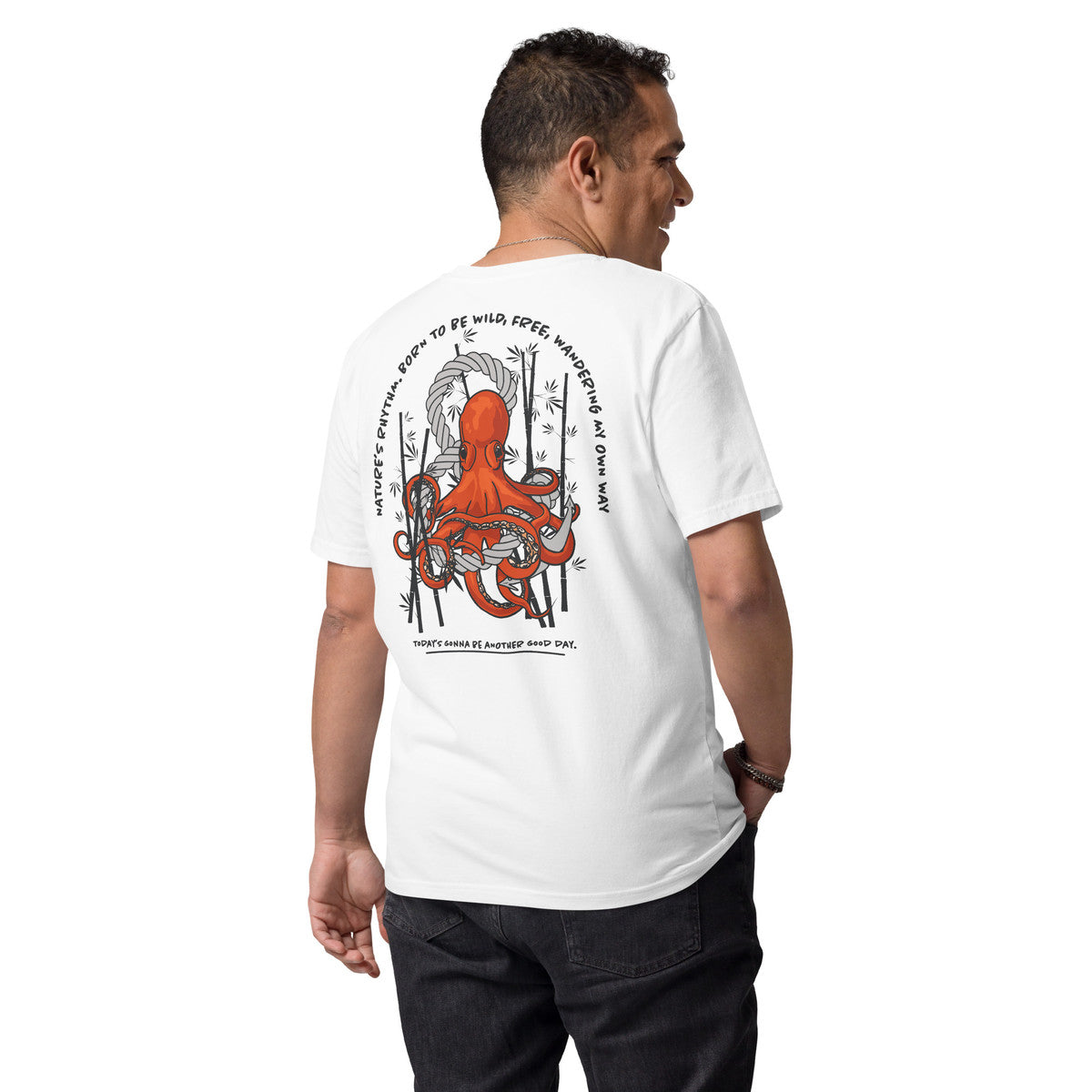 ANCHOR & CREW Octopus Another Good Day Organic Cotton T-Shirt
